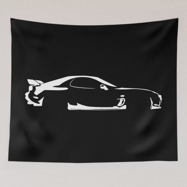Item preview,  RX-7 FD3S (1999) Spirit R - Minimalist Car Silhouette (White) designed and sold by FearnCreative.