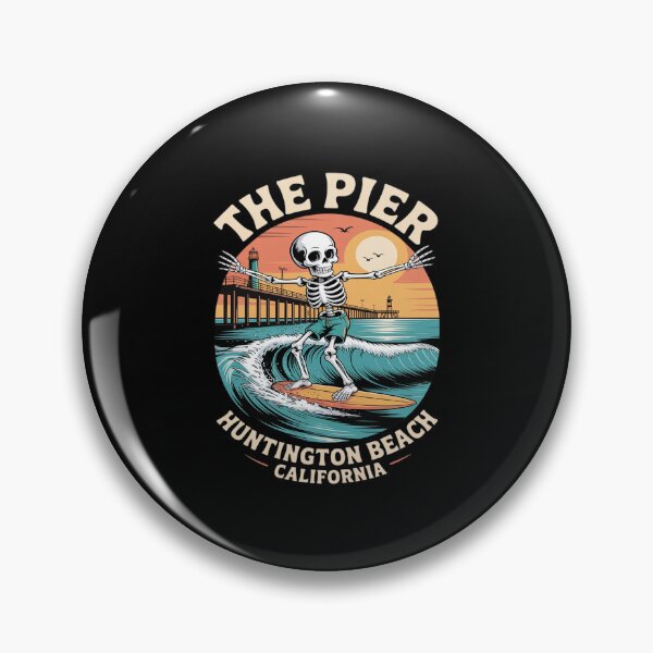 Item preview, Skateboarding Huntington Beach The Pier Cool Mens Beach Life designed and sold by HardcoreTour.