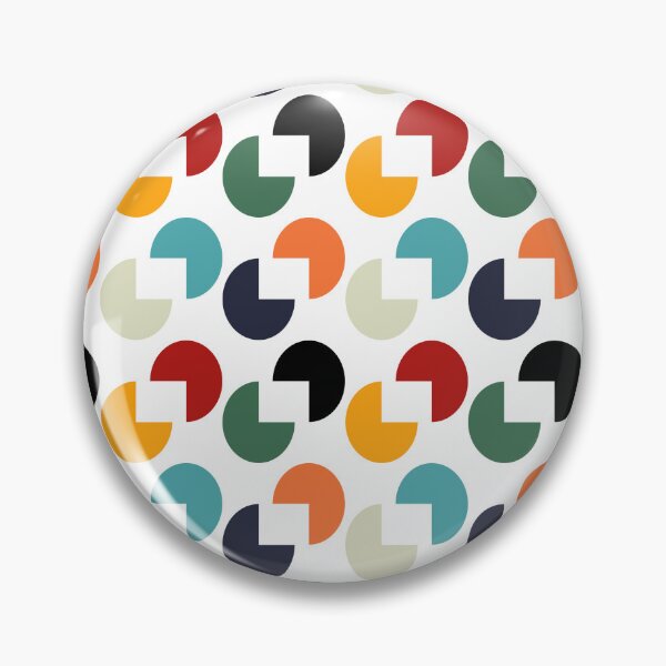 Item preview, vintage color, orange yellow green blue seamless repeat circle pattern, replete image, design for fabric printing designed and sold by pipikijung.