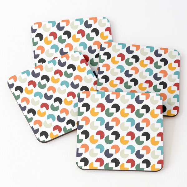 Item preview, vintage color, orange yellow green blue seamless repeat circle pattern, replete image, design for fabric printing designed and sold by pipikijung.