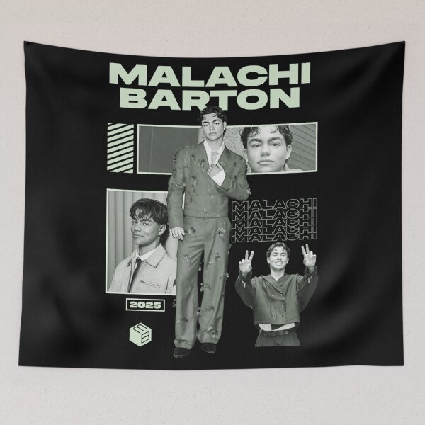 Item preview, Malachi Barton 2025 Aesthetic - Cool Retro TV Actor Fan Art designed and sold by markelhovardt.