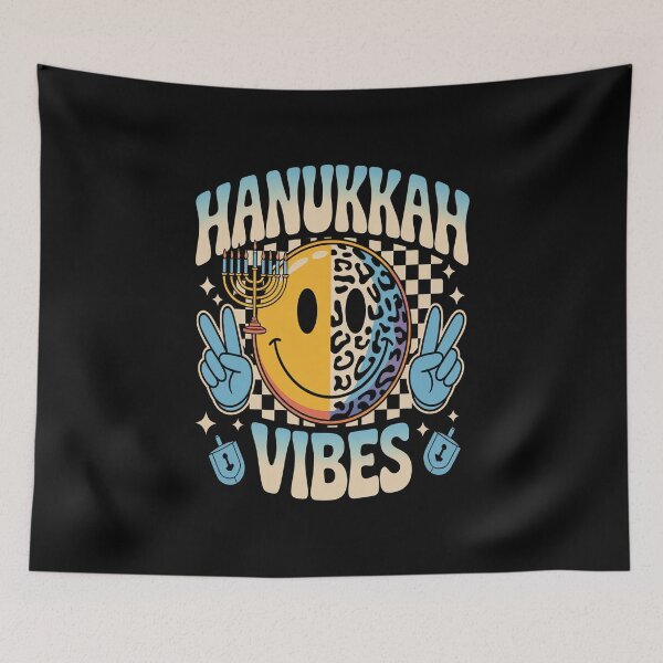 Item preview, Groovy Hanukkah Vibes Chanukah Happy Hanukkah  designed and sold by SIGORDESIGN.