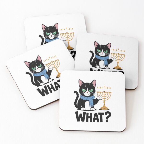 Item preview, Hanukkah Cat What Funny Chanukah Jewish Women Girls Kids designed and sold by SIGORDESIGN.