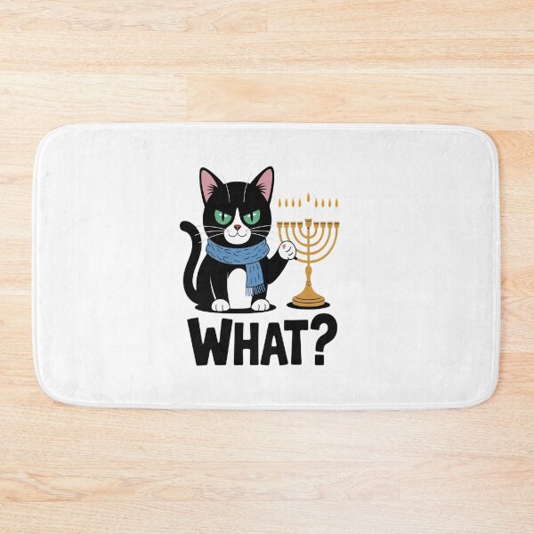 Item preview, Hanukkah Cat What Funny Chanukah Jewish Women Girls Kids designed and sold by SIGORDESIGN.