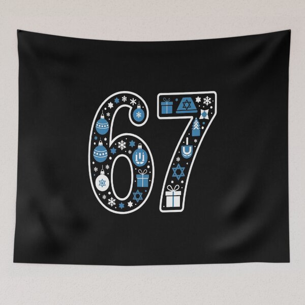 Item preview, Hanukkah 67 Festive Dreidel Gelt Design Six Seven 6 7 designed and sold by SIGORDESIGN.