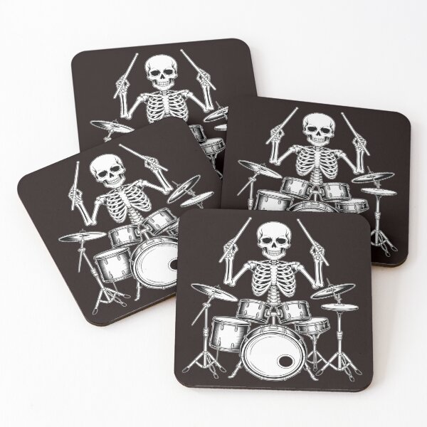 Item preview, Skeleton Drummer Halloween Rock N Roll Drumming Music Lovers designed and sold by HardcoreTour.