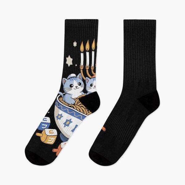 Item preview, Hanukkah Jewish Cat Ramen Pyjamas Hanukkah designed and sold by SIGORDESIGN.