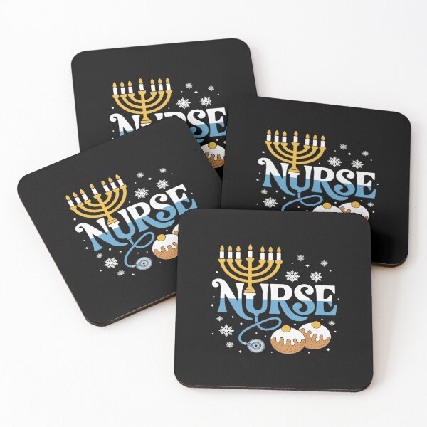 Item preview, Hanukkah Nurse Chanukah Scrub Top Jewish  Women Men designed and sold by SIGORDESIGN.