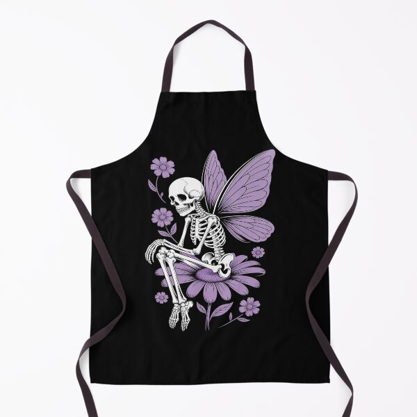 Item preview, Skeleton Fairy Dark Fairycore Flower Goth Skull Alt Purple designed and sold by HardcoreTour.