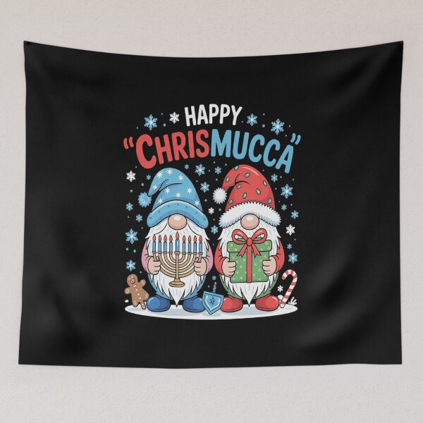 Item preview, Happy Christmukkah Ugly Sweater Hanukkah Christmas Gnome designed and sold by SIGORDESIGN.