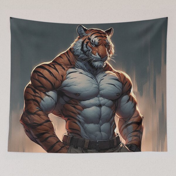 Item preview, The Striped Wild Beast Unchained designed and sold by nikkolaus.
