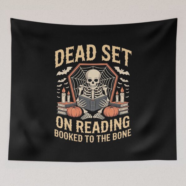 Item preview, Skeleton Halloween Book Lover Reading designed and sold by HardcoreTour.