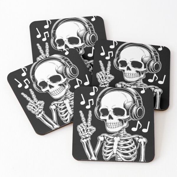 Item preview, Skeleton Hand Peace Sign Music Halloween designed and sold by HardcoreTour.