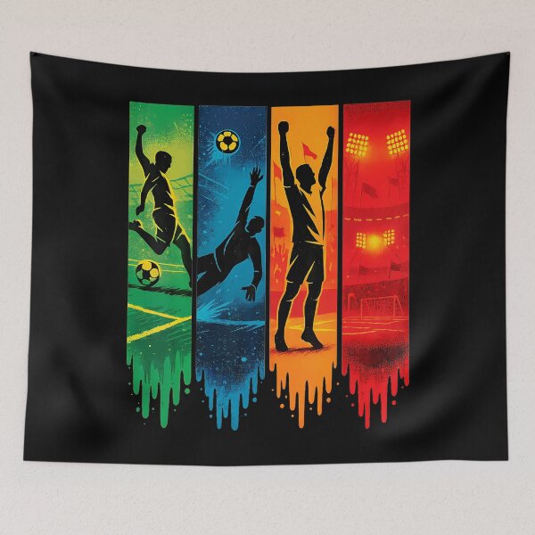 Item preview, Football Player Goalkeeper Stadium Style Vintage Epic Colors designed and sold by KristinTara.