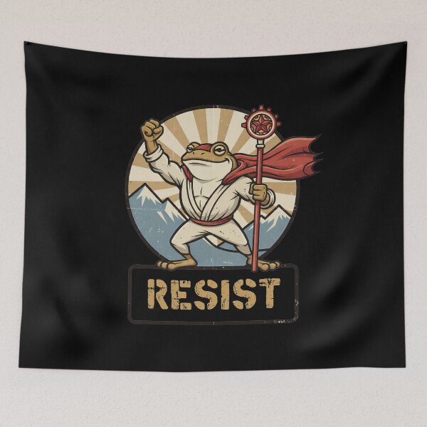 Item preview, Vintage Rebel Portland Frog Poster designed and sold by bennasener.