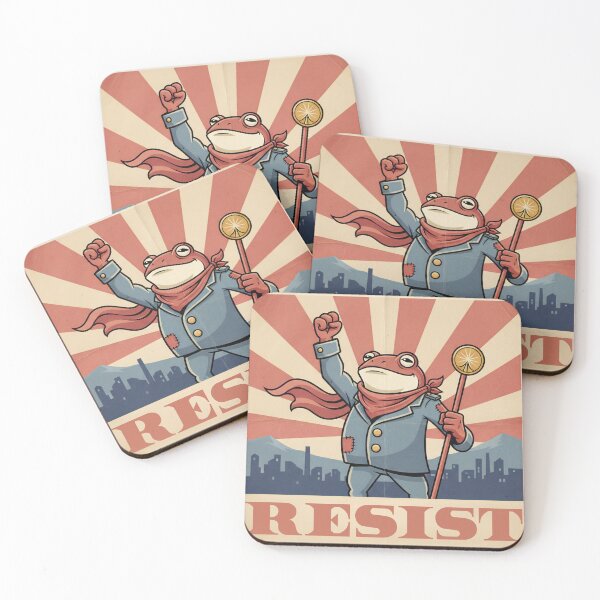 Item preview, Vintage Protest Portland Frog – Resist Illustration Design designed and sold by bennasener.
