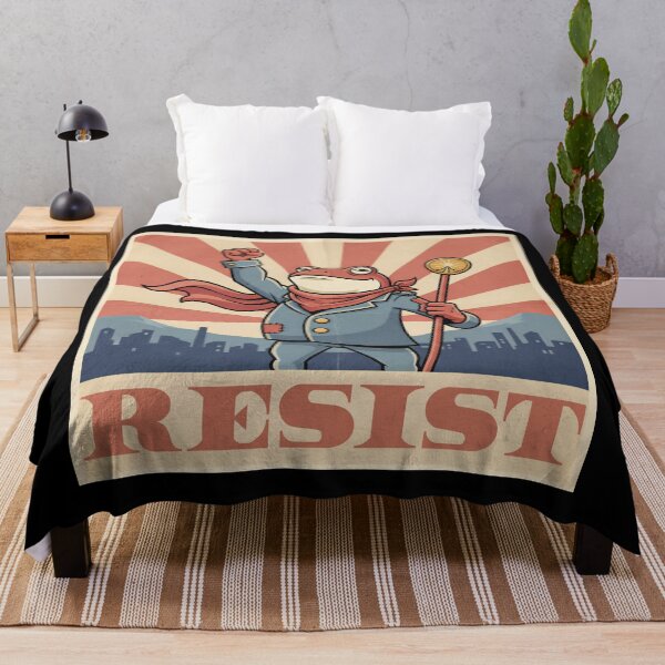 Item preview, Vintage Protest Portland Frog – Resist Illustration Design designed and sold by bennasener.
