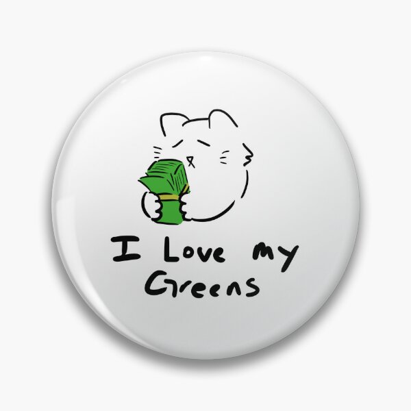 Item preview, I love my Greens Cat designed and sold by Depressed-cat.