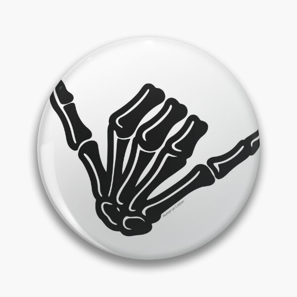 Item preview, Skeleton Hand Shaka Hang Loose Goth Beach Vibes Graphic designed and sold by HUMORONCOTTON.