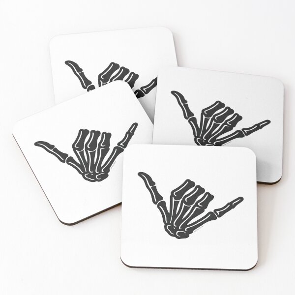 Item preview, Skeleton Hand Shaka Hang Loose Goth Beach Vibes Graphic designed and sold by HUMORONCOTTON.