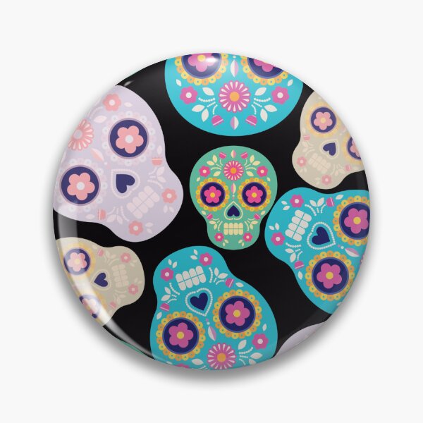 Item preview, Colorful Sugar Skull Fiesta Pattern designed and sold by BELEAFCREATIV1.