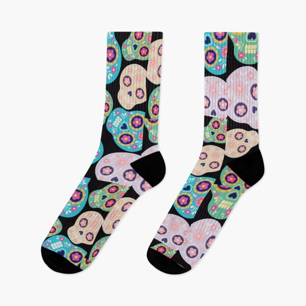 Item preview, Colorful Sugar Skull Fiesta Pattern designed and sold by BELEAFCREATIV1.