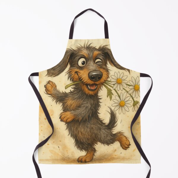 Item preview, I Run on Chaos and Charm – Cute Dachshund Illustration designed and sold by Darlin8888.