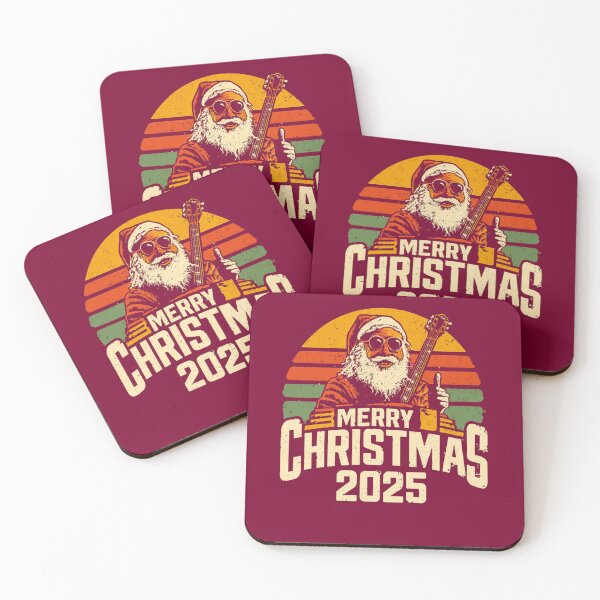 Item preview, Vintage Rock Santa Christmas 2025 Retro designed and sold by DigitalArtByNow.