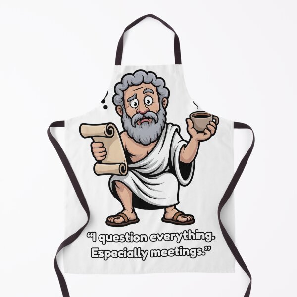 Item preview, Socrates Thinking Too Hard – Philosophy Humor Tee designed and sold by BankMano.