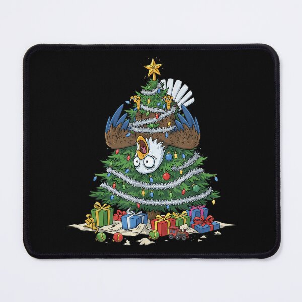 Item preview, Funny Bird Messing Up Christmas Tree Angry Animal Holiday Chaos designed and sold by Taniyah Gomes.