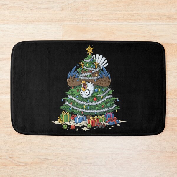 Item preview, Funny Bird Messing Up Christmas Tree Angry Animal Holiday Chaos designed and sold by Taniyah Gomes.