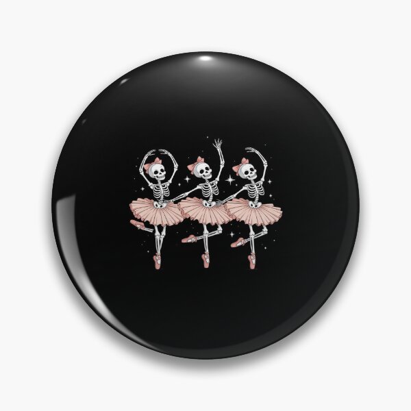 Artikelvorschau, Skelett rosa Schleife Ballerinas Ballett Tanz Halloween Mädchen entworfen und verkauft von ToggleBet.
