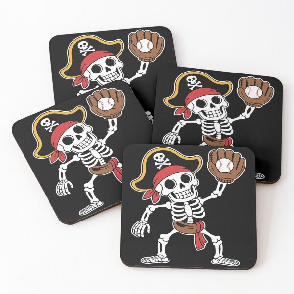 Item preview, Skeleton Pirate Baseball Halloween designed and sold by ToggleBet.