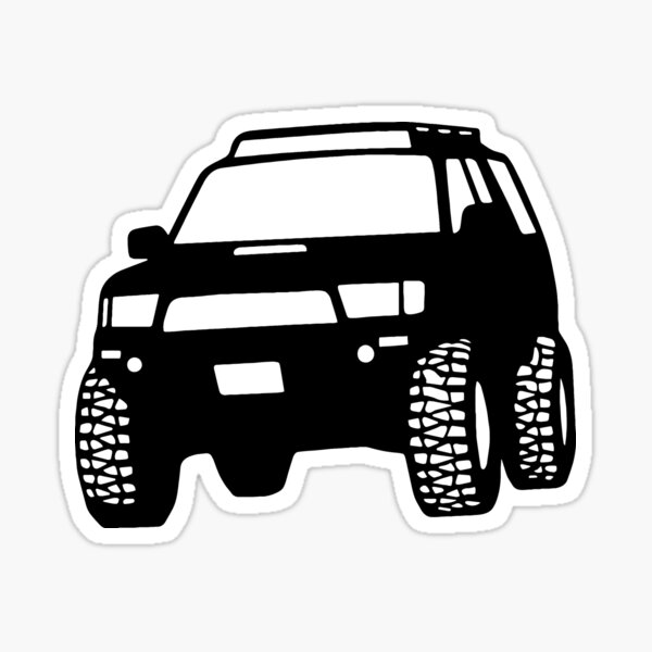 GZila Designs, Robot 4Runner Sticker