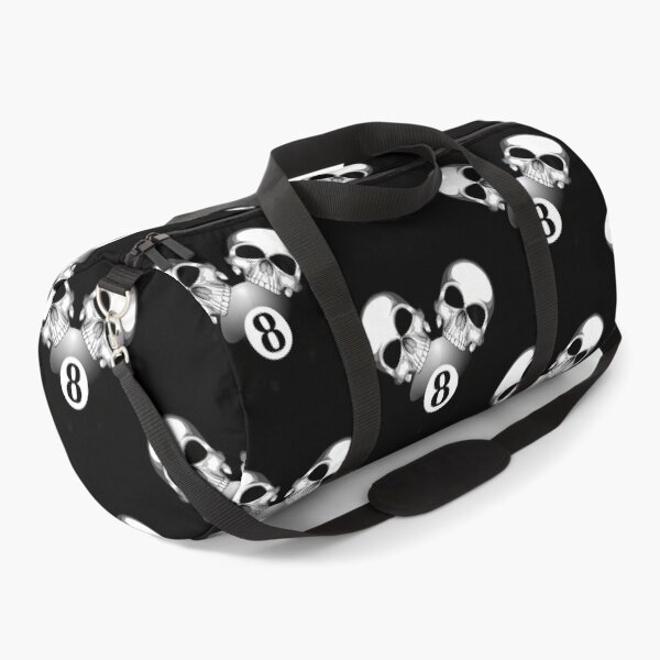 Item preview, Two Pool Skulls Biting A Billiards Eight Ball designed and sold by FlorenceNorma.