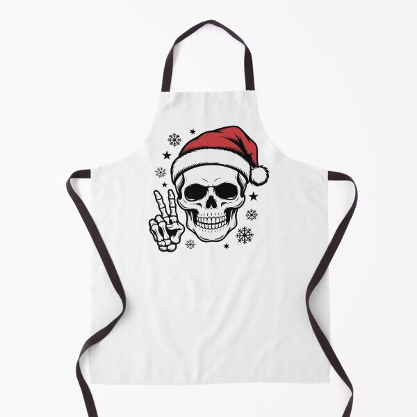 Item preview, Skull Santa – Peace, Love & Holiday Chaos designed and sold by A Little Unhinged.
