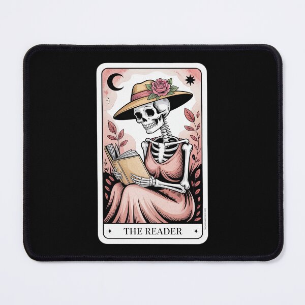 Item preview, Skeleton Reader Tarot Card Skeleton Woman Book Lover designed and sold by ToggleBet.