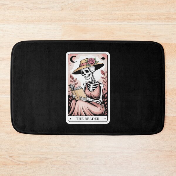 Item preview, Skeleton Reader Tarot Card Skeleton Woman Book Lover designed and sold by ToggleBet.