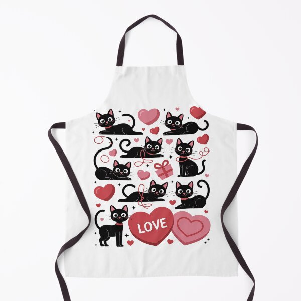 Item preview, Black Cat Playing Heart Valentines Day Cat Lover designed and sold by Moxizz.