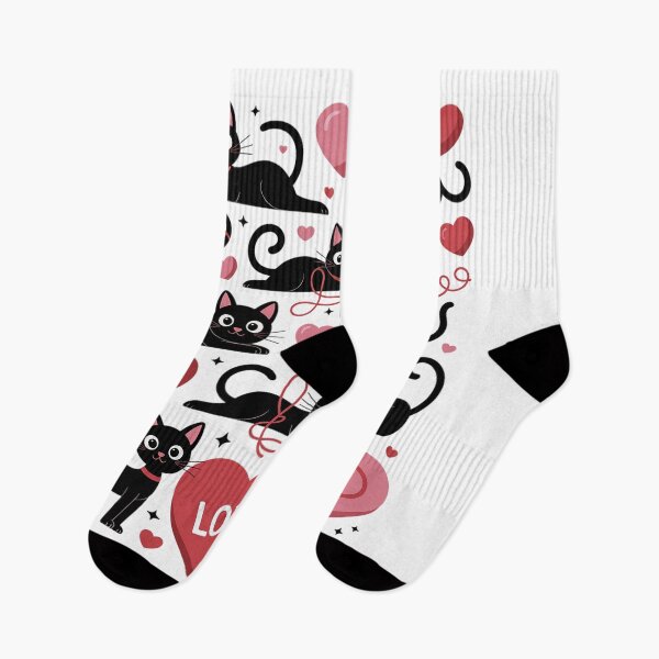 Item preview, Black Cat Playing Heart Valentines Day Cat Lover designed and sold by Moxizz.