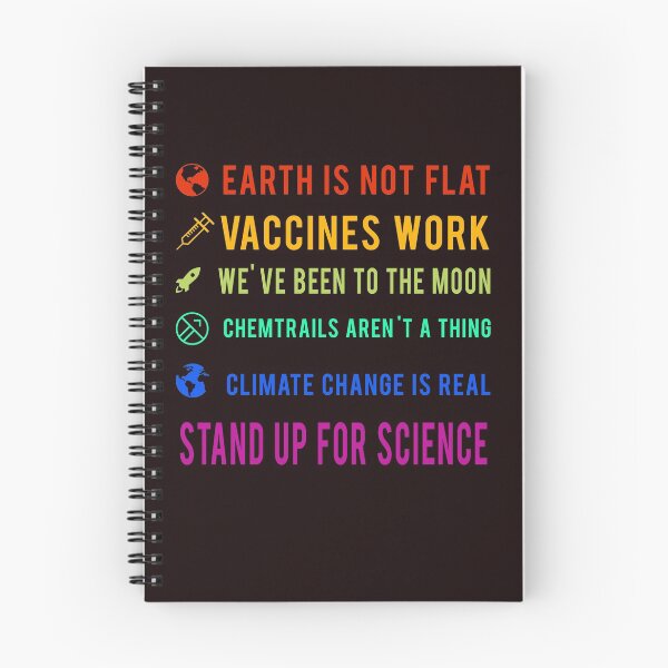 Item preview, 'Science is Real' Stand up for Science - Earth is Not Flat, Climate Change, Vaccines Work Gift for Him!  designed and sold by duncandesigns84.