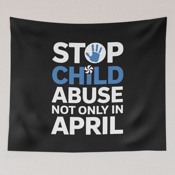 Item preview, Stop Child Abuse April Awareness Blue Hand Pinwheel designed and sold by itsnothatweird.