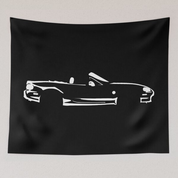 Item preview, MX-5 NB 1.8 RS (1998) Minimalist Car Silhouette (White) designed and sold by FearnCreative.