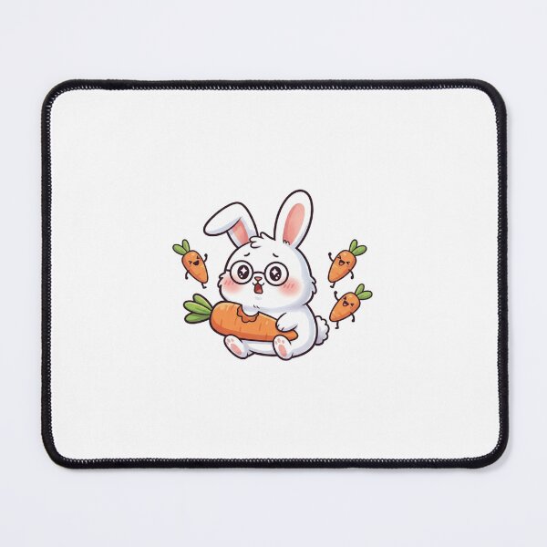 Item preview, Kawaii Rabbit Doodle - Silly Animal Illustration designed and sold by Raju2018.