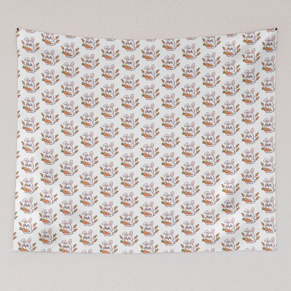 Item preview, Kawaii Rabbit Doodle - Silly Animal Illustration designed and sold by Raju2018.