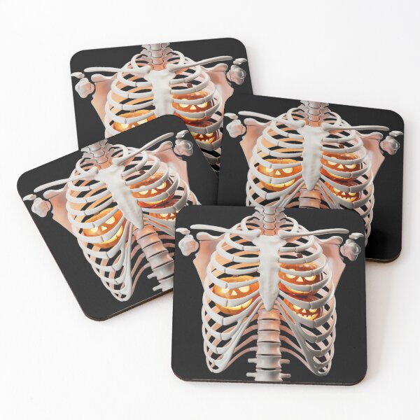 Item preview, Skeleton Rib Cage Pumpkin Halloween Trendy designed and sold by ToggleBet.