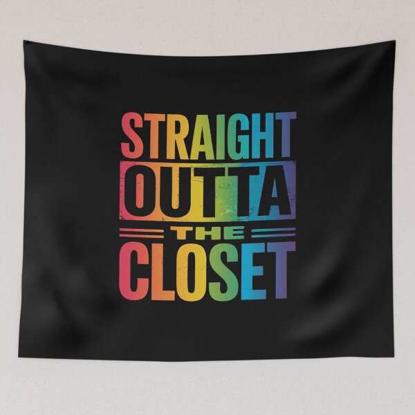Item preview, Straight Outta The Closet LGBT Gay Pride designed and sold by itsnothatweird.