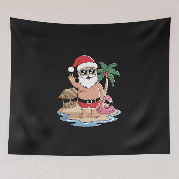 Item preview, Summer Santa Flamingo Floater Funny Christmas In July Gift designed and sold by itsnothatweird.