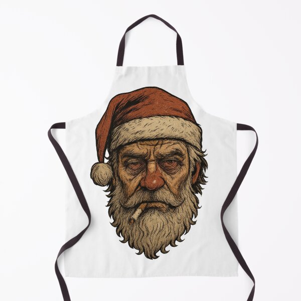 Item preview, Grumpy Santa – Rough Vintage Christmas Face Suff Santa Claus designed and sold by janbo93.