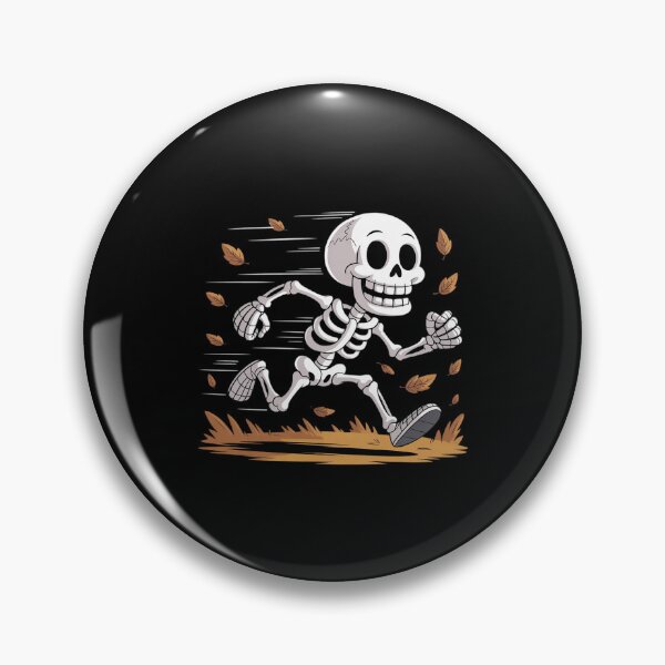 Artikelvorschau, Skelettläufer, der an Halloween rennt und joggt entworfen und verkauft von BubblePancake.
